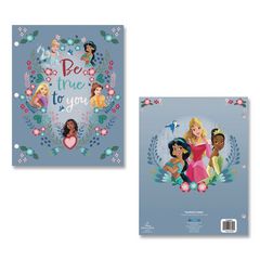 Licensed Two-Pocket Folder, Disney Princesses, Side: 3-Hole Punched, Accommodates (50) 11 x 8.5 Sheets, Multicolor IDI718358PRSA