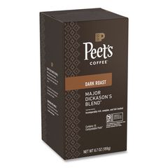 Peet's Coffee & Tea® Major Dickason's Blend Coffee Pods, Dark Roast, 16/Box, 6 Boxes/Carton