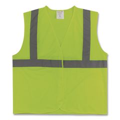 PIP ANSI Class 2 Hook and Loop Safety Vest, Large, Lime