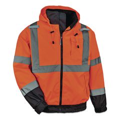 ergodyne® GloWear 8379 Class 3 Hi-Vis Fleece Lined Bomber Jacket