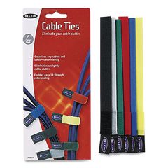 Multicolored Cable Ties, 6/Pack BLKF8B024