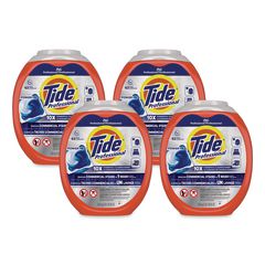 Tide® Professional™ Commercial Power PODS Laundry Detergent, HE Compatible, 63 Liquid Pods/Tub, 4 Tubs/Carton ;