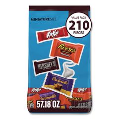 Hershey®'s Assorted Minis Value Pack, Assorted Chocolates, 63.4 oz Bag, 230 Pieces ; Ships in 1-3 business days