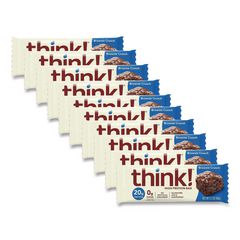 thinkThin® High Protein Bars, Brownie Crunch, 2.1 oz Bar, 10 Bars/Carton ; Ships in 1-3 business days