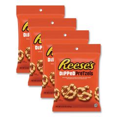 Reese's® Dipped Pretzels, 4.25 oz Bag, 4/Carton ; Ships in 1-3 business days