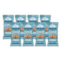 Nut Harvest® Sea Salted Whole Cashews, 2.25 oz Pouch, 8/Carton ; Ships in 1-3 business days