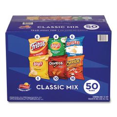 Frito-Lay Potato Chips Bags Variety Pack, Assorted Flavors, 1 oz Bag, 50 Bags/Carton ; Ships in 1-3 business days