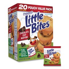 Entenmann's Little Bites® Little Bites Muffins, Chocolate Chip, 1.65 oz Pouch, 20 Pouches/Carton ; Ships in 1-3 business days