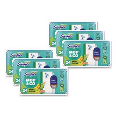 Swiffer® Wet Refill Cloths, 8 x 10, Gain Original Scent, White, 24/Box, 6 Boxes/Carton ; Non-Stock Item - Extended Delivery Time