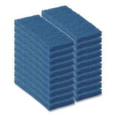 Americo® Octopus 102 Medium Duty Cleaning Pad, 5" x 9", Blue, 20/Carton