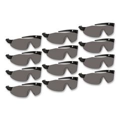 Smith & Wesson® 44 Magnum Safety Glasses, Black Frame, Black Lens, 12/Box ; Non-Stock Item - Extended Delivery Time