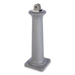 Rubbermaid® Commercial GroundsKeeper Tuscan Receptacle, 22.05 gal, 13 dia x 38.38h, Sandstone ; Non-Stock Item - Extended Delivery Time