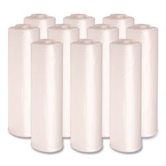 Boardwalk® High-Density Can Liners, 45 gal, 11 mic, 40" x 46", Natural, Perforated Roll, 25 Bags/Roll, 10 Rolls/Carton ;