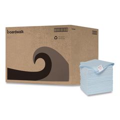 Boardwalk® Microfiber Cleaning Cloths, 16 x 16, Blue, 24/Pack ;