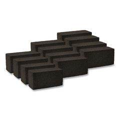 Boardwalk® Grill Brick, 8 x 4, Black, 12/Carton ;