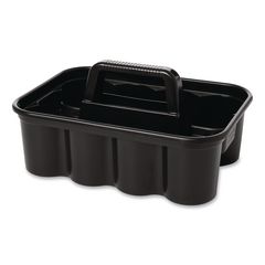Rubbermaid® Commercial Commercial Deluxe Carry Caddy, Eight Compartments, 15 x 7.4, Black ;