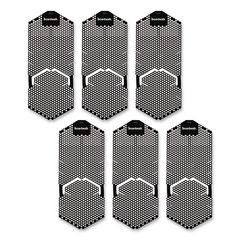 Boardwalk® Vertical Urinal Screen, Midnight Coast Scent, Black, 5.22 oz, 6/Carton