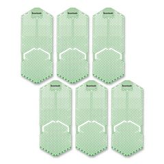 Boardwalk® Vertical Urinal Screen, Cucumber Melon Scent, Green, 5.22 oz, 6/Carton
