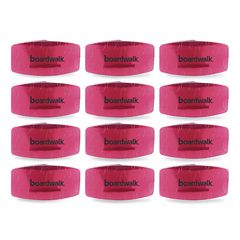 Boardwalk® Toilet Bowl Clip, Spiced Apple Scent, Red, 12/Box ;