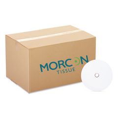 Morcon Tissue Small Core Bath Tissue, Septic Safe, 2-Ply, White, 1,200 Sheets/Roll, 12 Rolls/Carton ; 