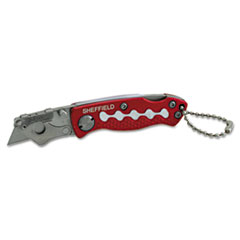 Great Neck® Sheffield Mini Lockback Knife, 1 Utility Blade, Red