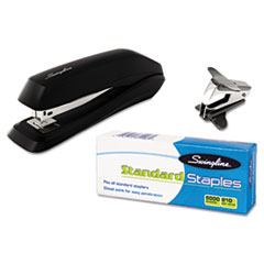 Swingline® Standard Economy Stapler Pack, Full Strip, 15-Sheet Capacity, Black