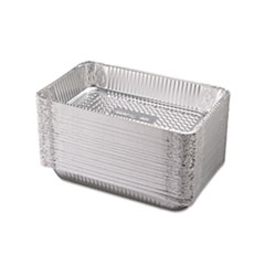 Aluminum Steam Table Pans, Full-Size Deep, 60 Gauge, 3.19" Deep, 12.19 x 20.75, 50/Carton HFA20190050