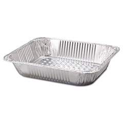 HFA® Aluminum Steam Table Pans, Half-Size Deep, 2.56" Deep, 10.38 x 12.75, 100/Carton