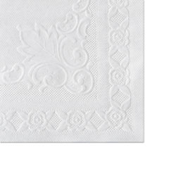 Hoffmaster® Classic Embossed Straight Edge Placemats, 10 x 14, White, 1,000/Carton