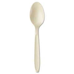 SOLO® Reliance Mediumweight Cutlery, Teaspoon, Champagne, Bulk, 1,000/Carton