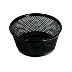Universal® Jumbo Mesh Storage Dish, 4.38" Diameter x 2"h, Black