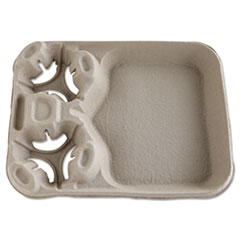 Chinet® StrongHolder Molded Fiber Cup/Food Trays, 8 oz to 44 oz, 2 Cups, Beige, 100/Carton