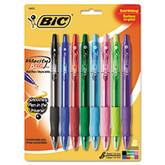 Bic Velocity Ballpoint Retractable Pen Black Ink 1.6mm Bold Dozen