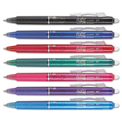 Pilot® FriXion Clicker Erasable Gel Ink Retractable Pen, Assorted Ink, .7mm, 7/Pack