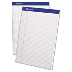 Ampad® Perforated Writing Pad, 8 1/2 x 11 3/4, White, 50 Sheets, Dozen