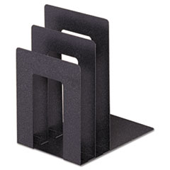 SteelMaster® Soho Bookend with Squared Corners, 5w x 7d x 8h, Granite