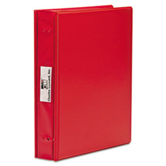 Charles Leonard® VariCap Expandable Binder, 2 Posts, 6" Capacity, 11 x 8.5, Red