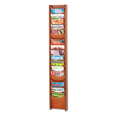 Safco® Solid Wood Wall-Mount Literature Display Rack