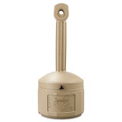 JUSTRITE® Smokers Cease-Fire Receptacle, 16 qt, Beige