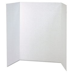 Pacon® Spotlight Corrugated Presentation Display Boards, 48 x 36, White, 4/Carton