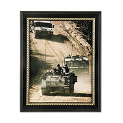7105014588210, SKILCRAFT Style G Military-Themed Picture Frame, Army, Black, Wood, 8.5 x 11