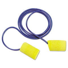 3M™ E-A-R Classic Foam Earplugs, Metal Detectable, Corded, Poly Bag, 200 Pairs