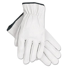 MCR™ Safety Grain Goatskin Driver Gloves, White, X-Large, 12 Pairs