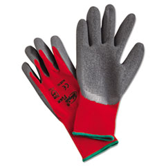 MCR™ Safety Ninja Flex Latex-Coated-Palm Gloves, Nylon Shell, X-Large, Red/Gray