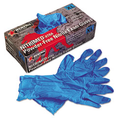 MCR™ Safety Nitri-Med Disposable Nitrile Gloves, Blue, X-Large, 100/Box