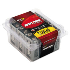 Rayovac® Ultra Pro Alkaline Batteries, 9V, 12/Pack