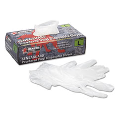 MCR™ Safety Disposable Vinyl Gloves, Large, 5 mil, Industrial-Grade, 100/Box