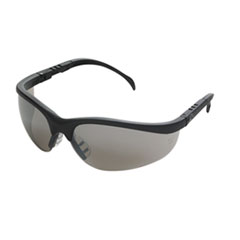 MCR™ Safety Klondike Protective Eyewear, Black Frame, Silver Mirror Lens
