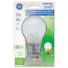 GE Compact Fluorescent Bulb, A21, Soft White