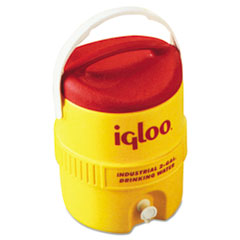 Igloo® Industrial Water Cooler, 2 gal, Yellow/Red